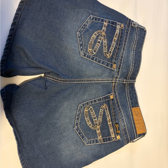 Seven7 Dark Blue Denim Jean Shorts - Picture 3 of 3